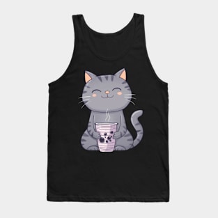 Cat's Boba Craze Tank Top